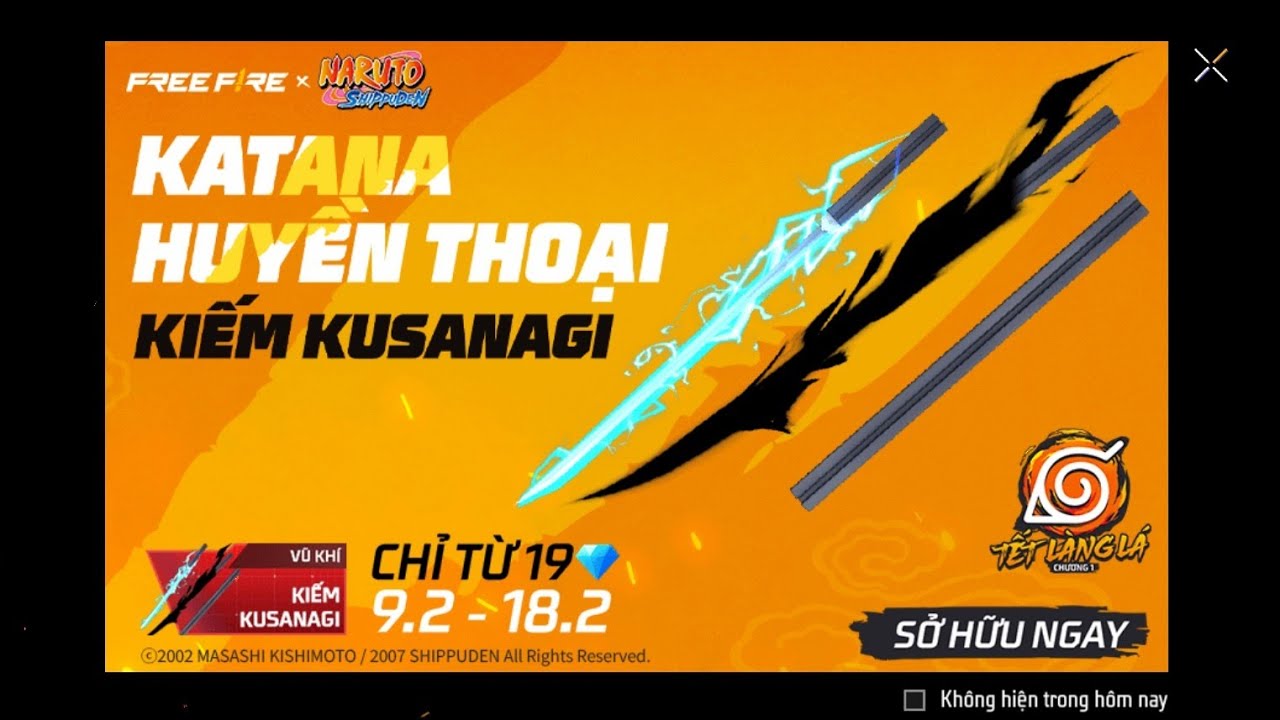 Review Vòng Quay Có Katana Kiếm Kusanagi Siêu Phẩm Sự Kiện Hợp Tác FREE ...