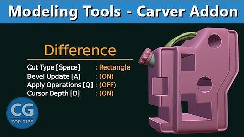 Carver Free Addon - Modeling Tools Inbuild Addon in Blender 2.92