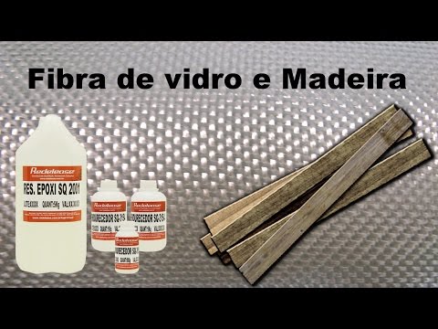 Reforço em madeira com fibra de vidro