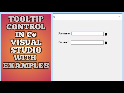 How to use tooltip in c# visual studio | Tool tip control in c# | c# tooltip | using tooltip in c#