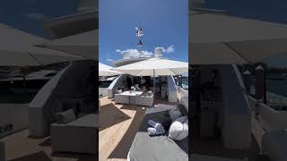 120 foot long this Tecnomar 120 is available for day term... #Shorts #exxaltedconcierge