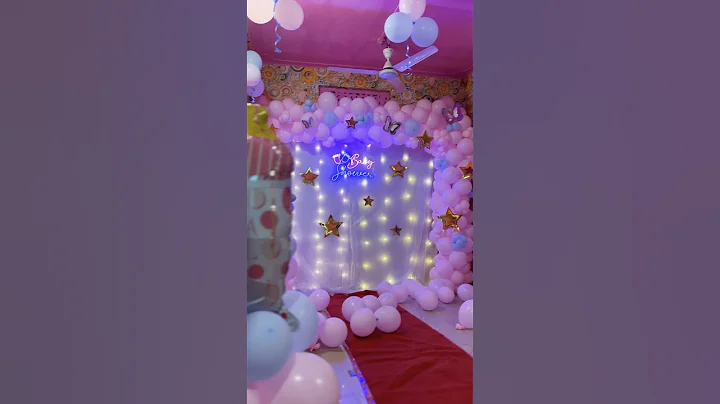 Baby shower decoration ideas at home || #babyshower #balloondecoration #ideas #baby #balloon #home