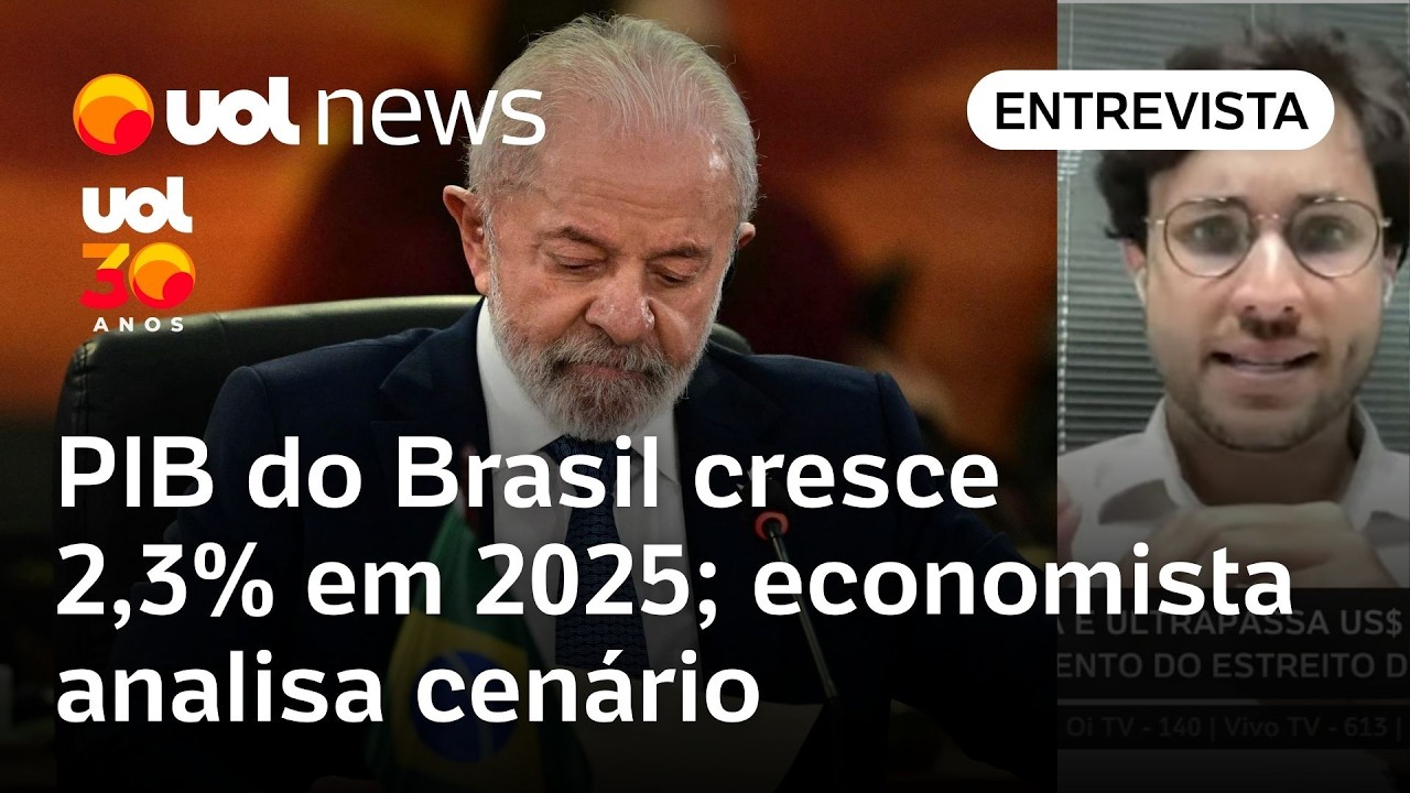 PIB do Brasil cresce 2,3% em 2025, desacelerando ante 3,4% de 2024; economista Daniel Teles analisa