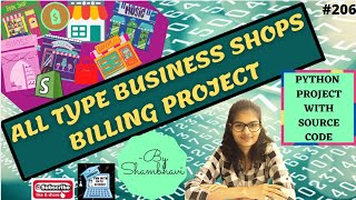 All type business shops billing python project | python project for cv | python | billing project