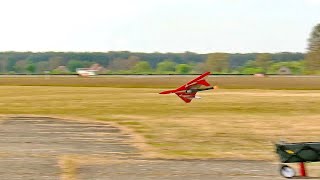 Stunning !!! Critical Touch And Go Almost Crashed With Rc Pulso Jet / Pulse Jet Flight Demonstration