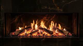 Glowing Ember Fireplace Ambience 4K | Soft Crackling Fire Sounds for TV