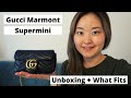 Gucci Marmont Supermini Unboxing! | What Fits