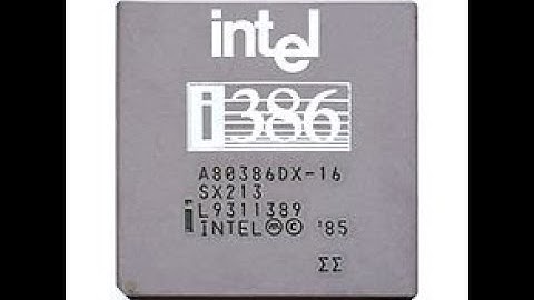 Intel 80386 i386