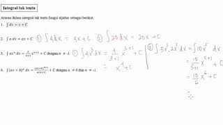 Materi soal dan pembahasan integral tak tentu - matematika sma kelas
xi