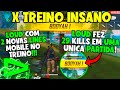 X TREINO  - LOUD AMASSA COM 29 KILLS - VINI MELHOR AWM ?  - LOUD COM DOIS TIME MOBILE ? CLIPS FF