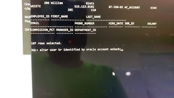 Unlock HR Schema Sample Oracle 18c/ Activar esquema HR de Oracle 18c