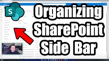 How to Organize Your SharePoint Site Side Bar | 2023 Tutorial