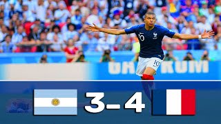 ملخص الأرجنتين و فرنسا 4-3 ◄كأس العالم 2018 [ جنون عصام الشوالي ] HD