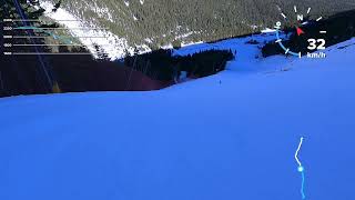 видео: Банско (Bansko),  black ski run Tomba (9) with black ski piste 9a, February 2022 картинка: Банско (Bansko),  black ski run Tomba (9) with black ski piste 9a, February 2022