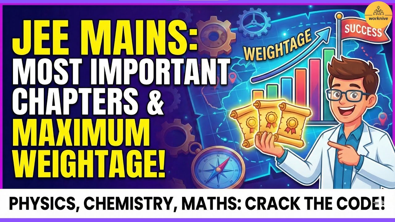 🔥 JEE Mains 2026 Most Important Chapters | Maximum Marks Weightage ...