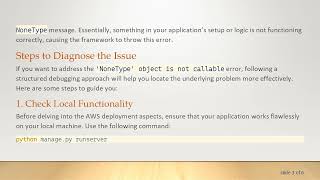 Fixing the 'NoneType' object is not callable Error in Your Django App on AWS Lambda Using Zappa