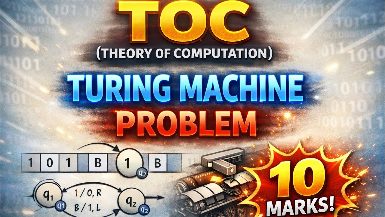 BCS503 Turing machine Problems||TOC(VTU) a^nb^n - YouTube