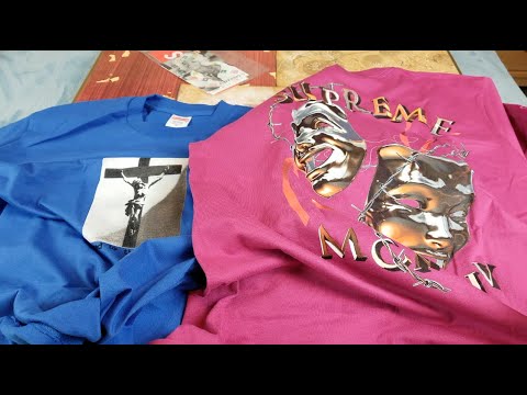 (2) Supreme Laugh Now Tee & Loved By The Children Tee + Try On Body Fit