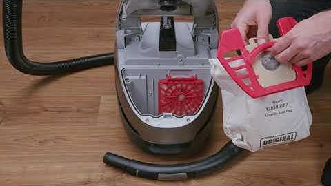 How to change the dust bag on Nilfisk Select