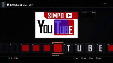Call of Duty®: Black Ops III - How to create Youtube emblem | VERY SIMPLE