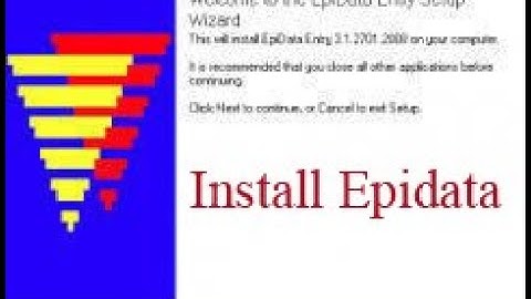12-How to install Epidata
