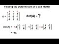 PreCalculus - Matrices & Matrix Applications (30 of 33) Find the Determinant of a 3x3 Matrix 1