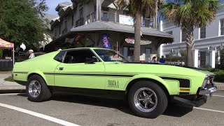 Grabber Lime Mustang Mach 1 | Rim Blow Steering Wheel | 351 Ram Air | Cruisin' the Coast