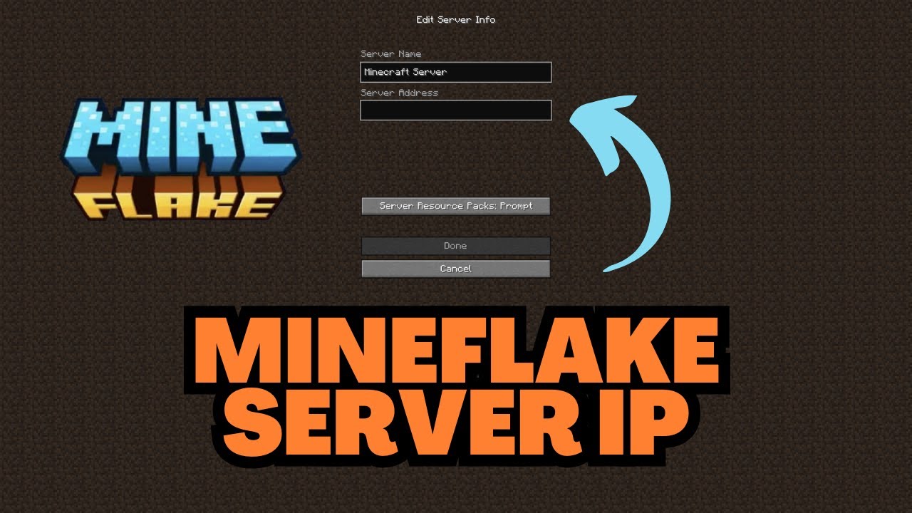 Minecraft MineFlake Server IP Address - YouTube