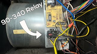 Bypassing a Furnace Control Board with a 90340 Relay to get Blower Running