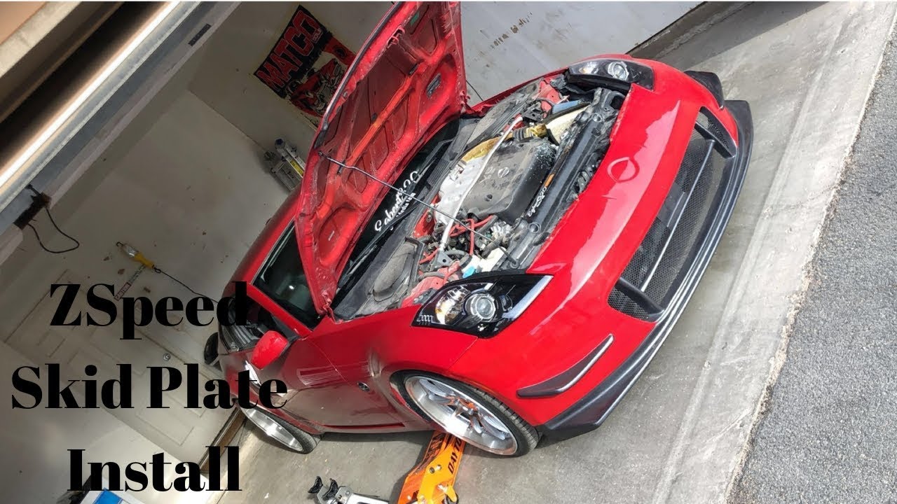 ZSpeed Skid Plate 350z Install YouTube