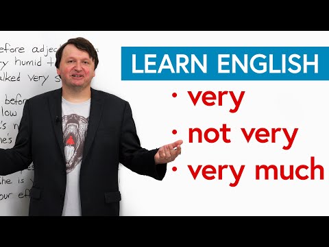 English for Beginners: VERY, NOT VERY, VERY MUCH