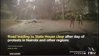 Road leading to State House clear after day of protests in Nairobi and other regions