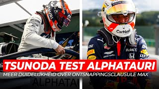 Meer duidelijkheid over ontsnappingsclausule Verstappen & Tsunoda test in AlphaTauri | GPFans News