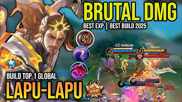 LAPU-LAPU BEST BUILD 2025 | BUILD TOP 1 GLOBAL LAPU-LAPU GAMEPLAY | MOBILE LEGENDS✓