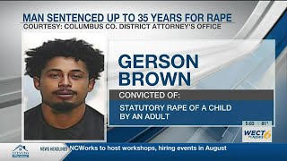 Man sentenced to 25-35 years following statutory rape conviction