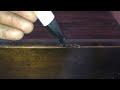 Wood Drawer * PERMANENT MARKER * Touch Up Paint  Dresser Dark Wood Repair Fix Scratch Fix Scrape