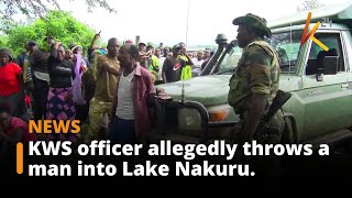 Outrage in Lake Nakuru: Locals Protest Alleged KWS Officer’s Actions Against Illegal Fisher