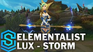 Elementalist Lux (Storm Form) Skin Spotlight - League of Legends