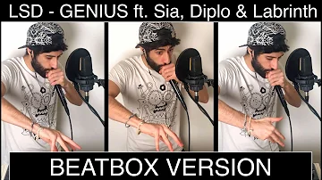 LSD - Genius ft. Sia, Diplo & Labrinth / Beatbox cover by MB14 (Loopstation)