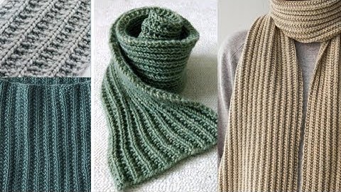 Reversible Only 1 Row repeat knitting pattern for scarf,cap,cowl,border.