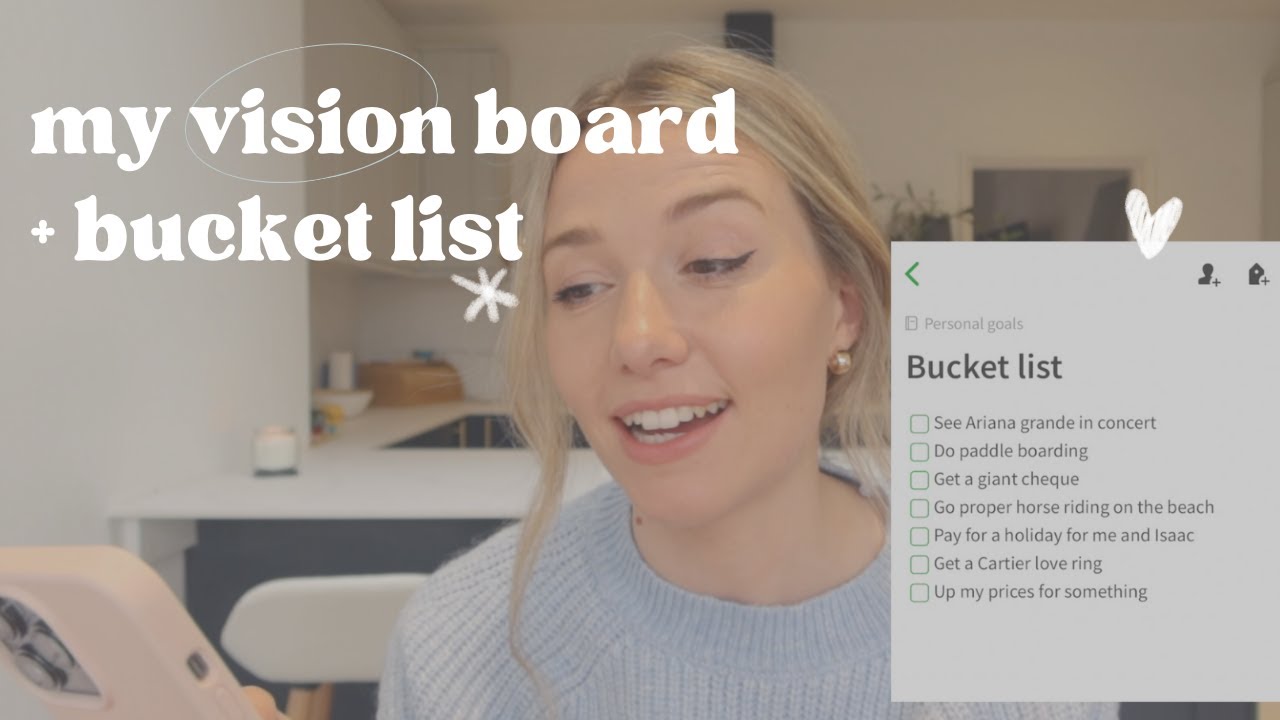 WHAT'S ON MY VISION BOARD AND BUCKET LIST