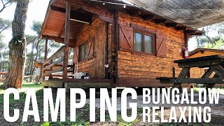 COUPLE CAMPING - 1 Night in a Bungalow [ Relaxing ASMR ]