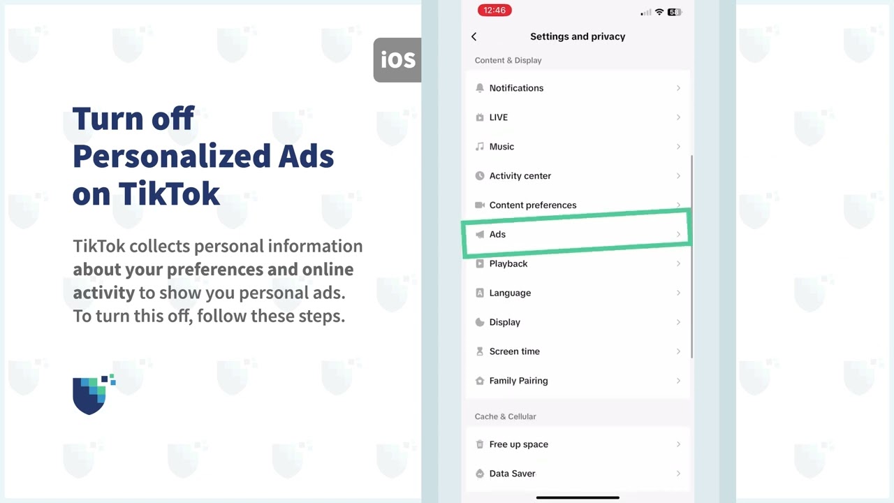 How to Turn Off Personalized Ads on TikTok on iOS. #privacy #tiktok #vpnoverview