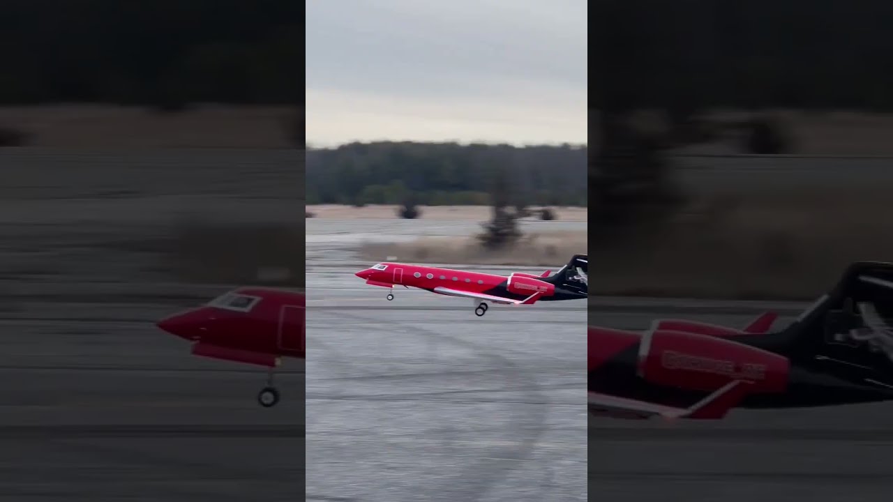 First Time Landing Custom RC Private Jet 