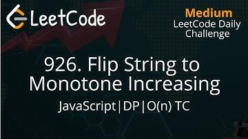 926. Flip String to Monotone Increasing | JavaScript | Simple Solution | LeetCode Daily Challenge