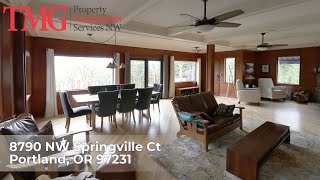 8790 NW Springville Ct - Incredible Executive Forest Park Home with Stunning Views of Mt. Hood!