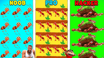 SHINCHAN MERGE ANTS AND FIGHT WITH ANEMY IN MERGE ANT | NOOB VS PRO VS HACKER | DREAM SQUAD