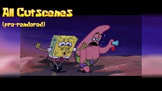 Spongebob Movie Game - All pre-rendered Cutscenes