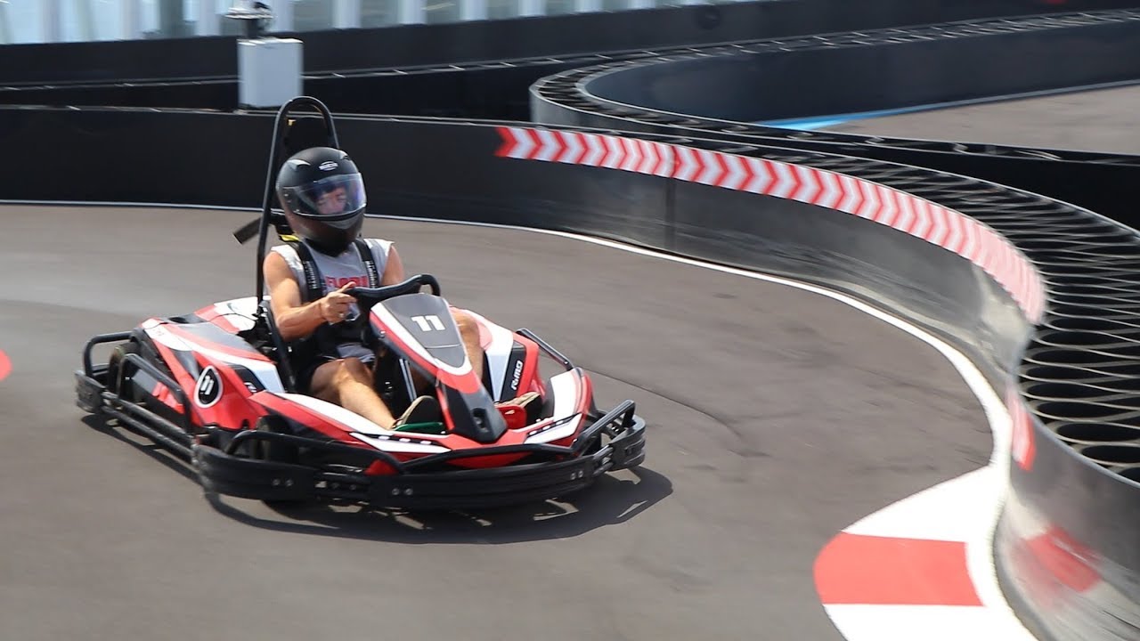 go kart racing on cruise ship