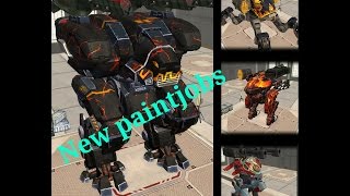 War Robots Sneak Peek- Fury, Golem, Carnage, Fujin New Paintjobs screenshot 4